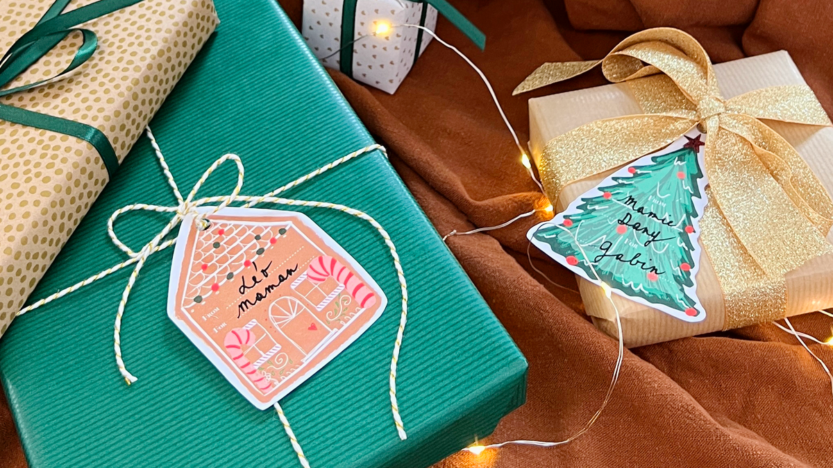 Gift Tags - Sapin & Maison de pain d'épices♡