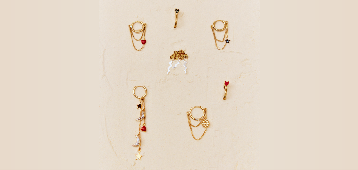 BOUCLES D'OREILLES À L'UNITÉ