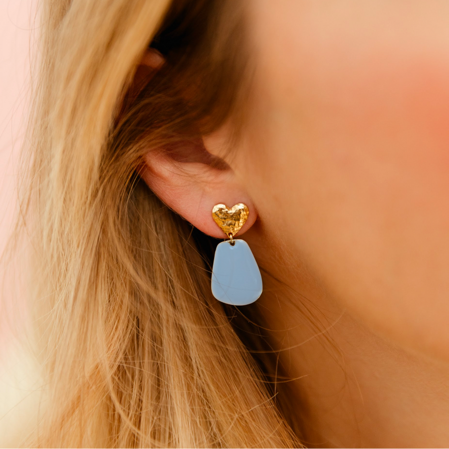 Boucles d'oreilles Louise lavande