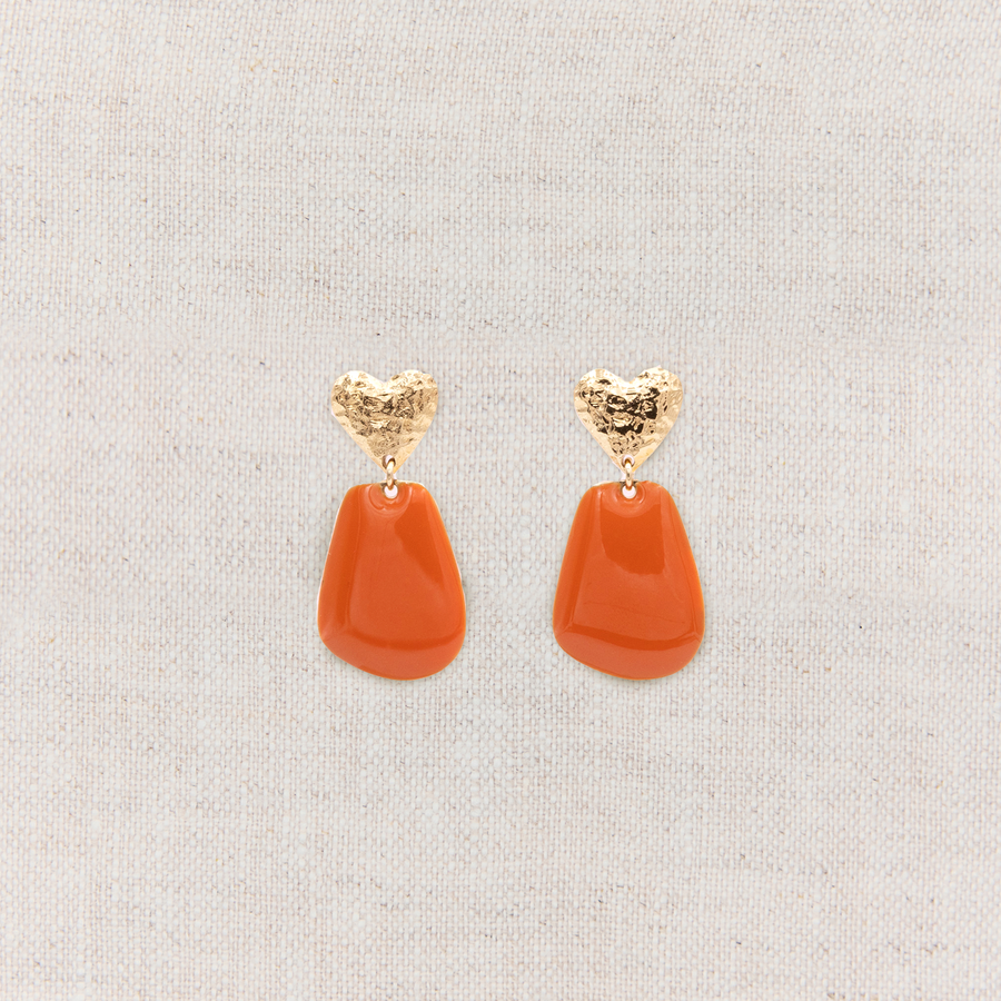 Boucles d'oreilles Louise Mandarine