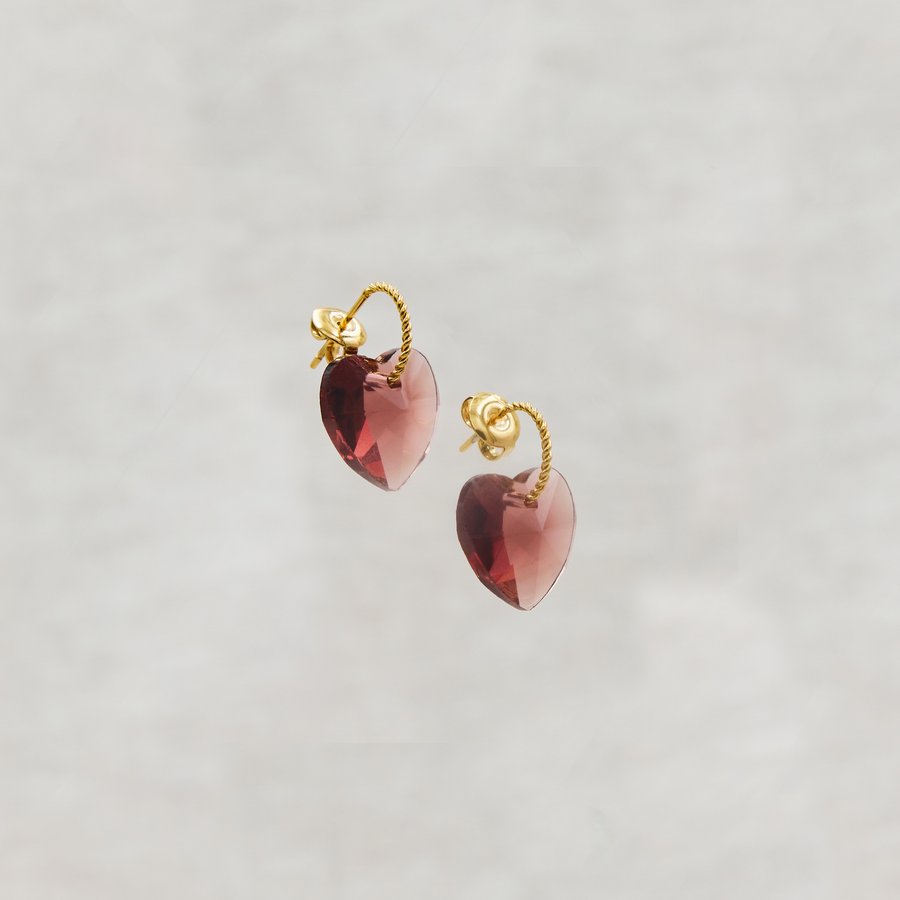 Boucles d'oreilles Briller Crystal Moon 🤎