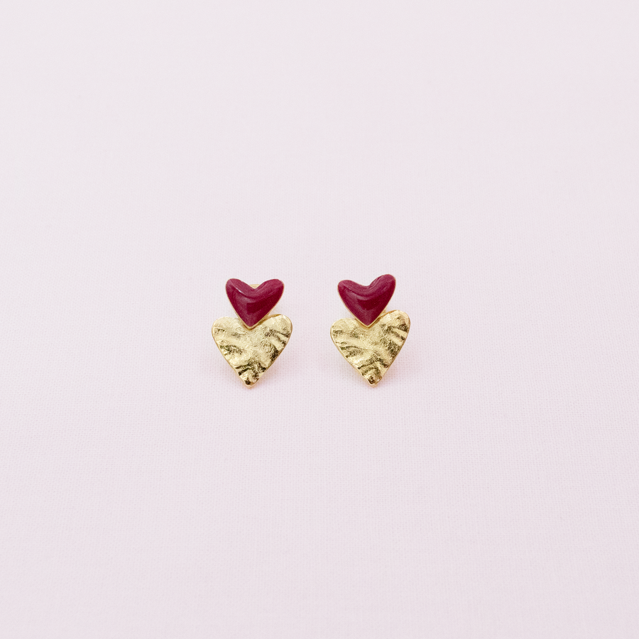 Boucles d'oreilles Mia - Cerise