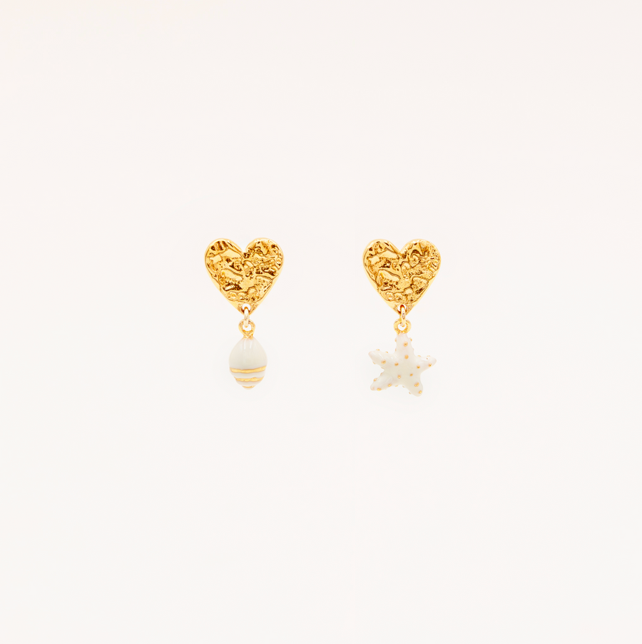 Boucles d'oreilles - Étoile & Coquillage