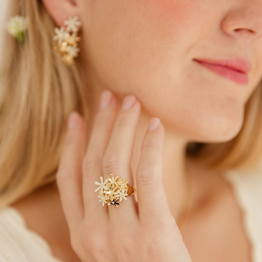 Bague Floraison - Ivoire