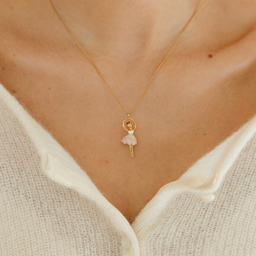 Collier Ballerine Rose