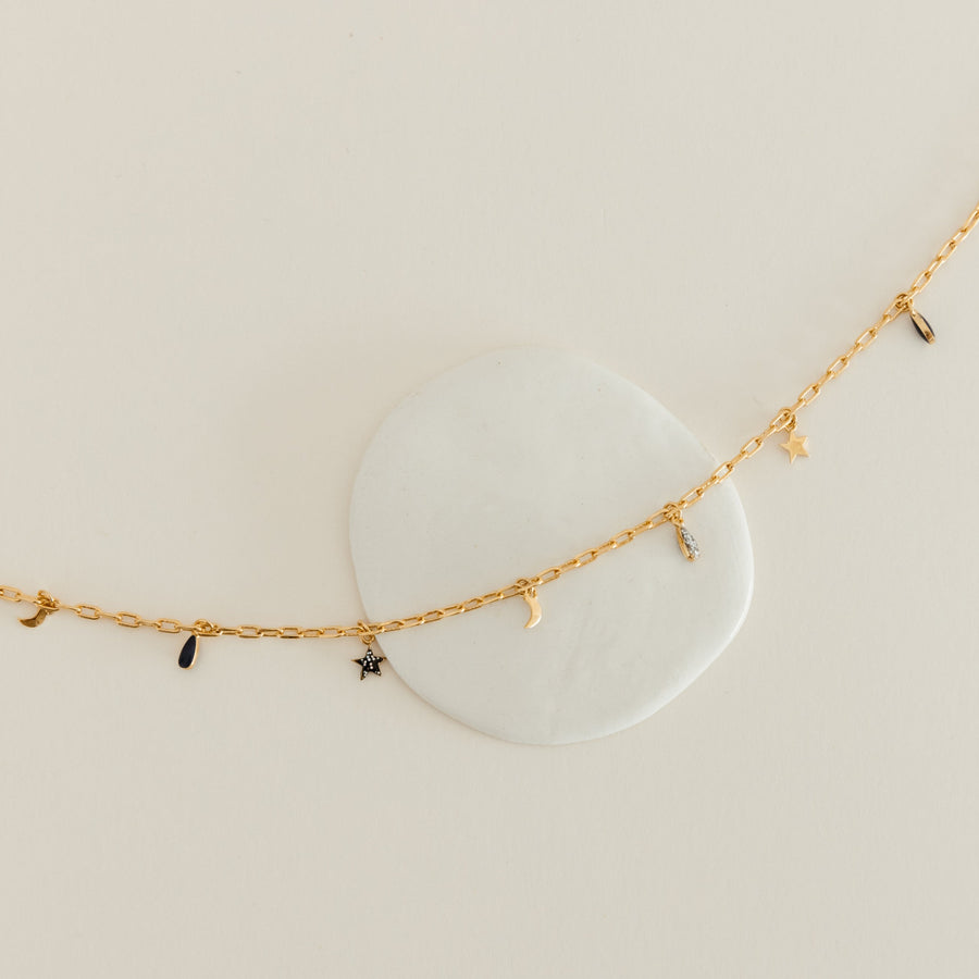 Collier à pampilles Pluie d'Étoiles