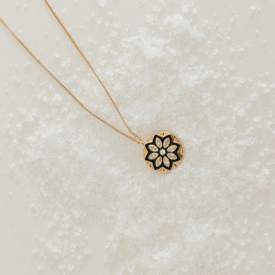 Collier Flocon Vert