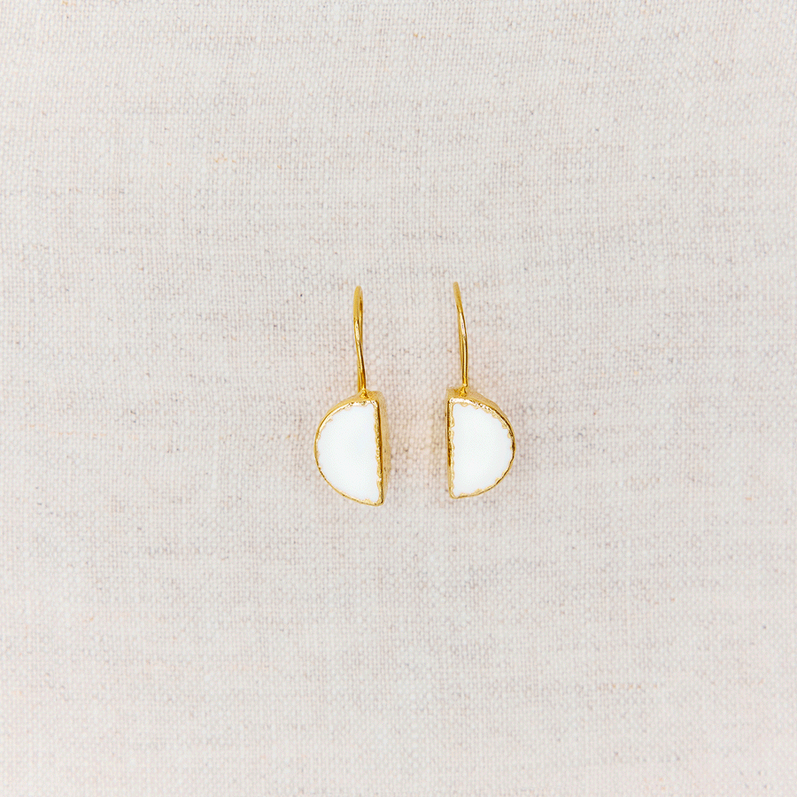 Boucles d'oreilles - Météore Blanche