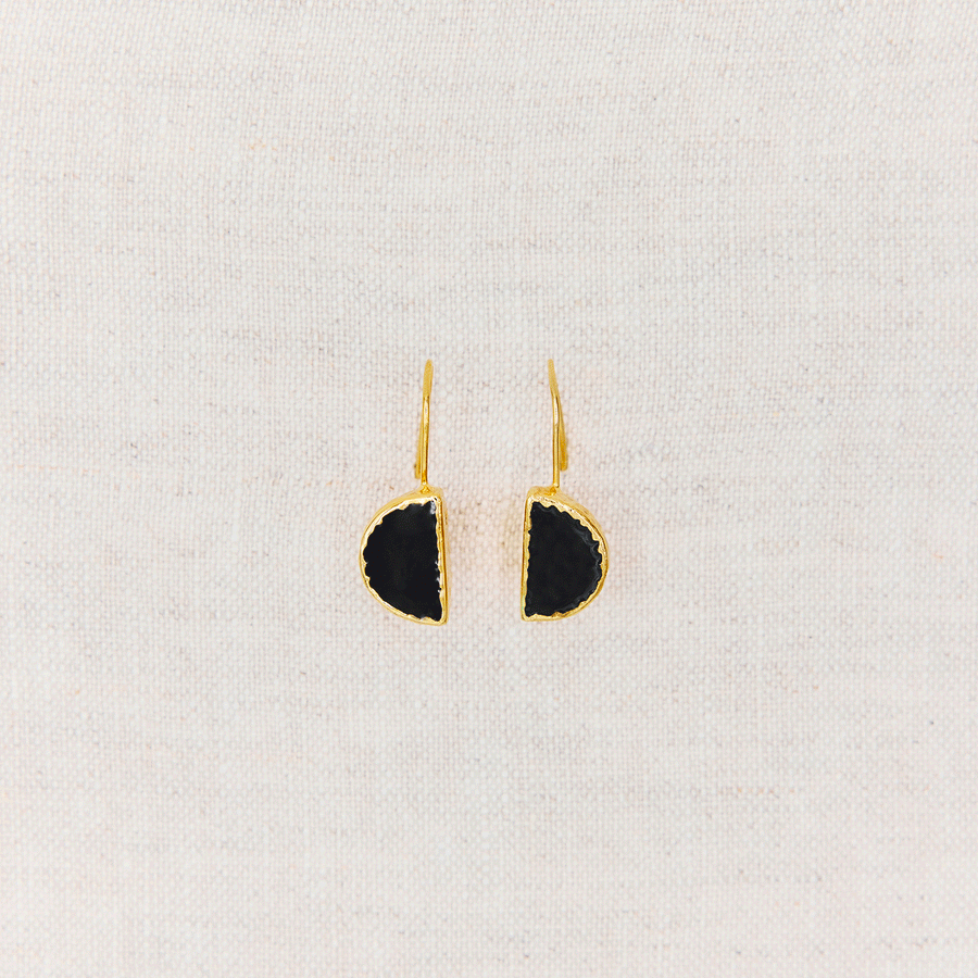 Boucles d'oreilles - Météore Noire