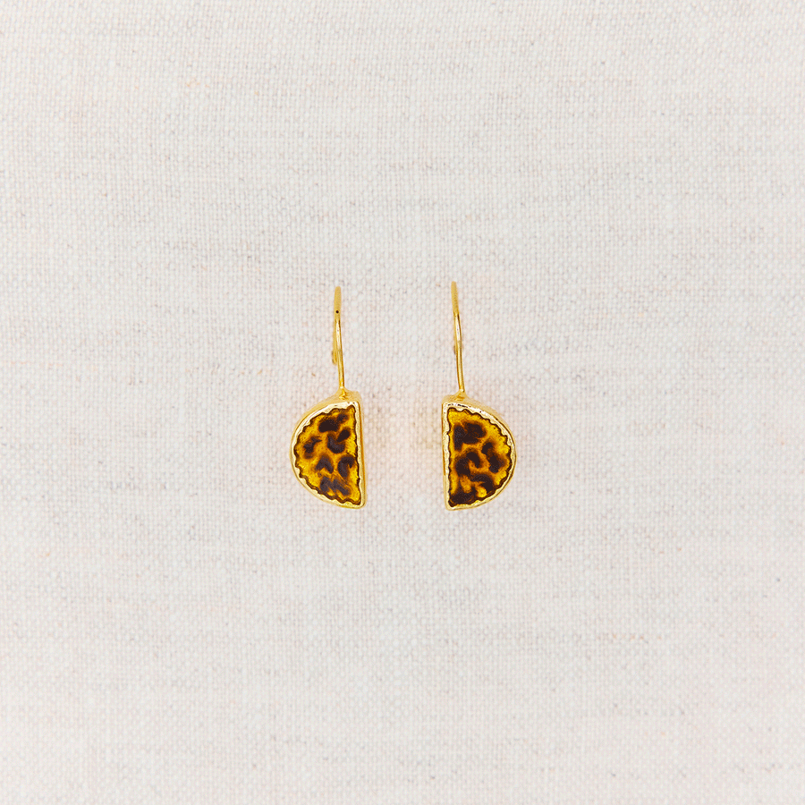 Boucles d'oreilles - Météore Léopard