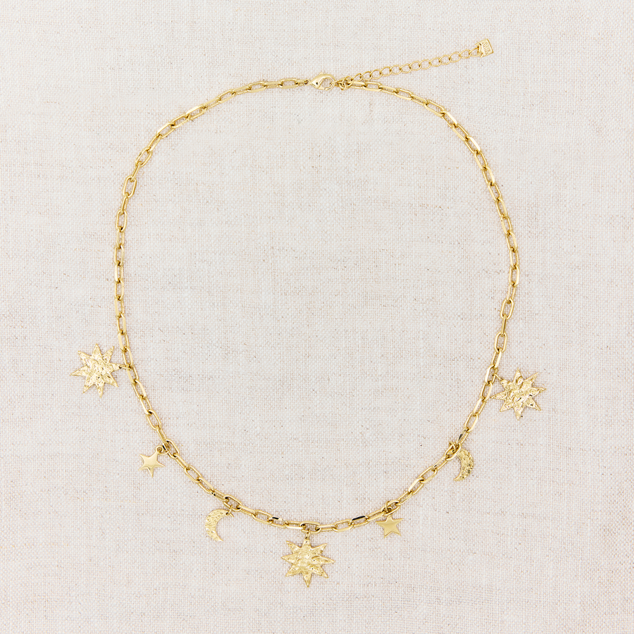 Collier à Breloques - Moon and Stars