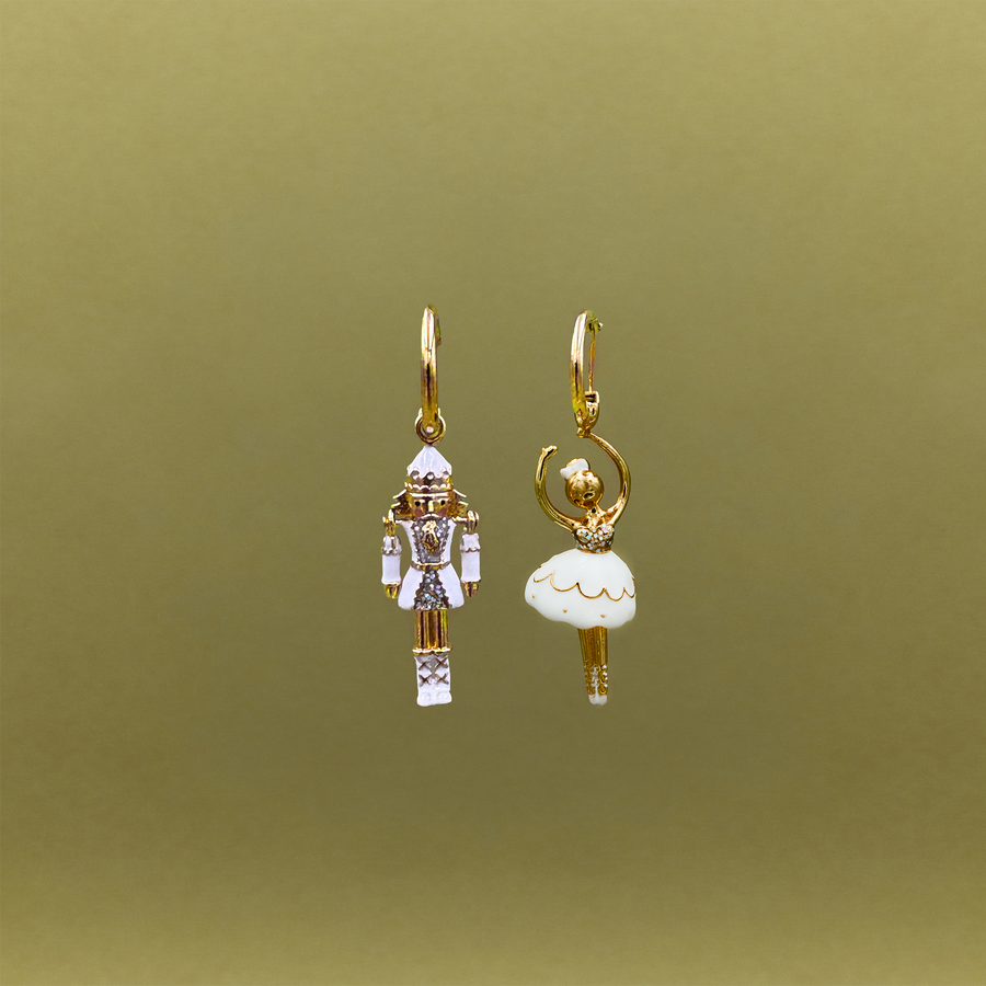 Créoles - Ballerine et Casse-noisette Blanches