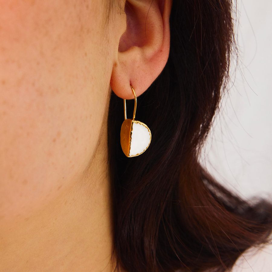 Boucles d'oreilles - Météore Blanche