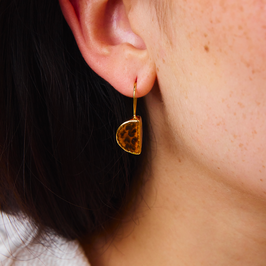 Boucles d'oreilles - Météore Léopard