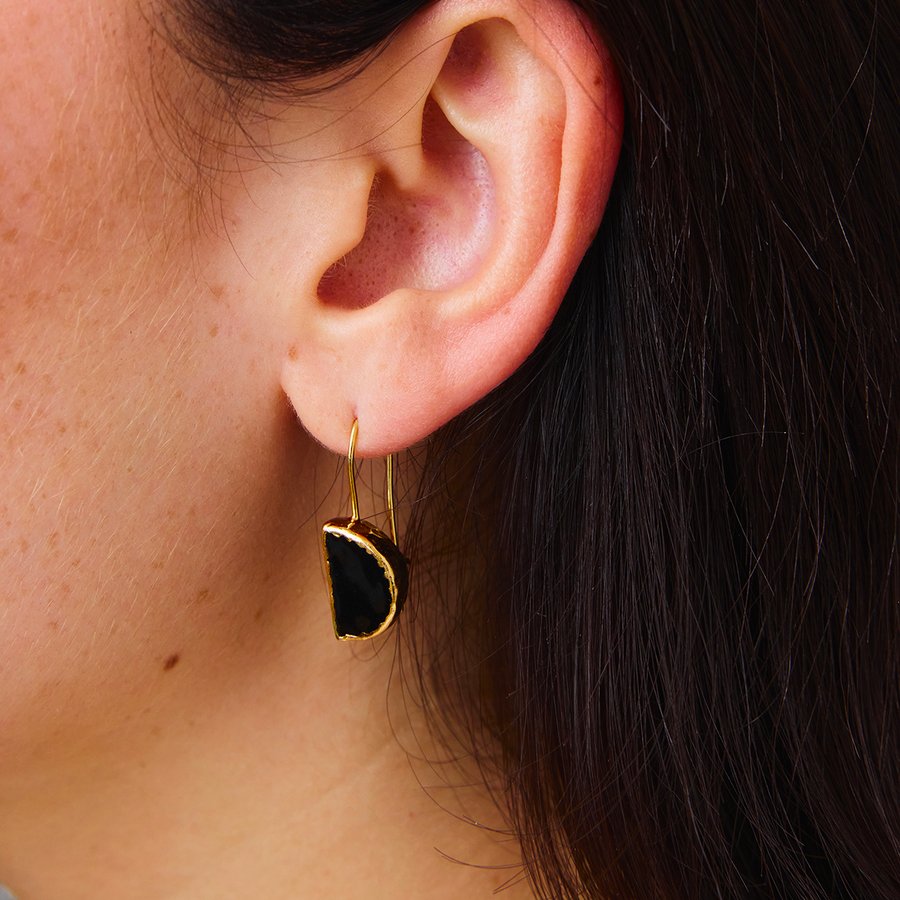 Boucles d'oreilles - Météore Noire