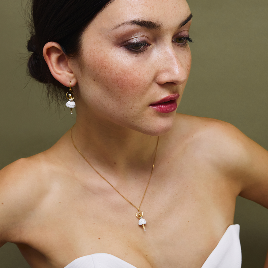 Créoles - Ballerine et Casse-noisette Blanches