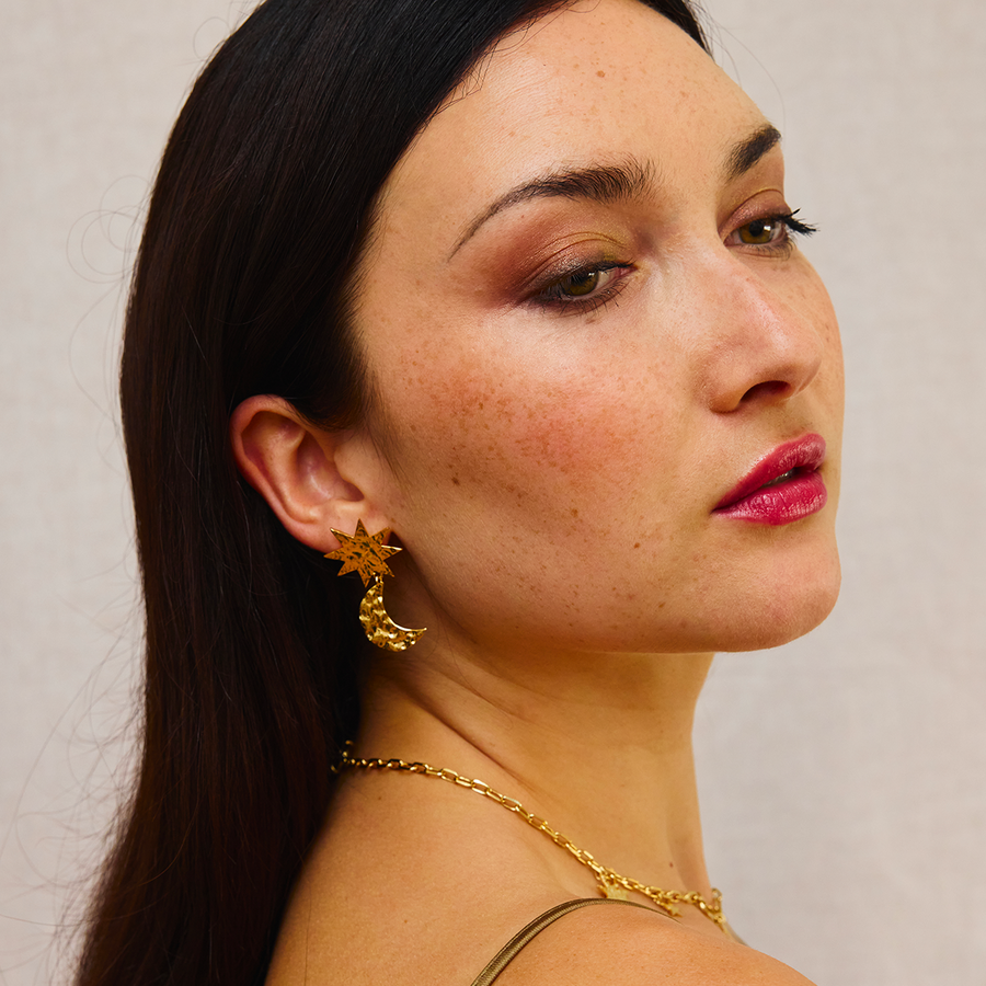 Boucles d'oreilles - Moon and Star