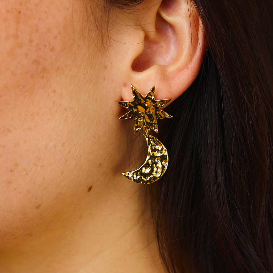 Boucles d'oreilles - Moon and Star