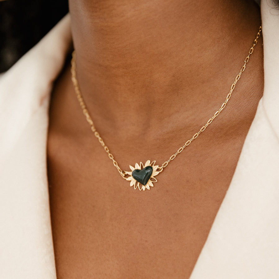 Collier Jungle Love - Vert Forêt