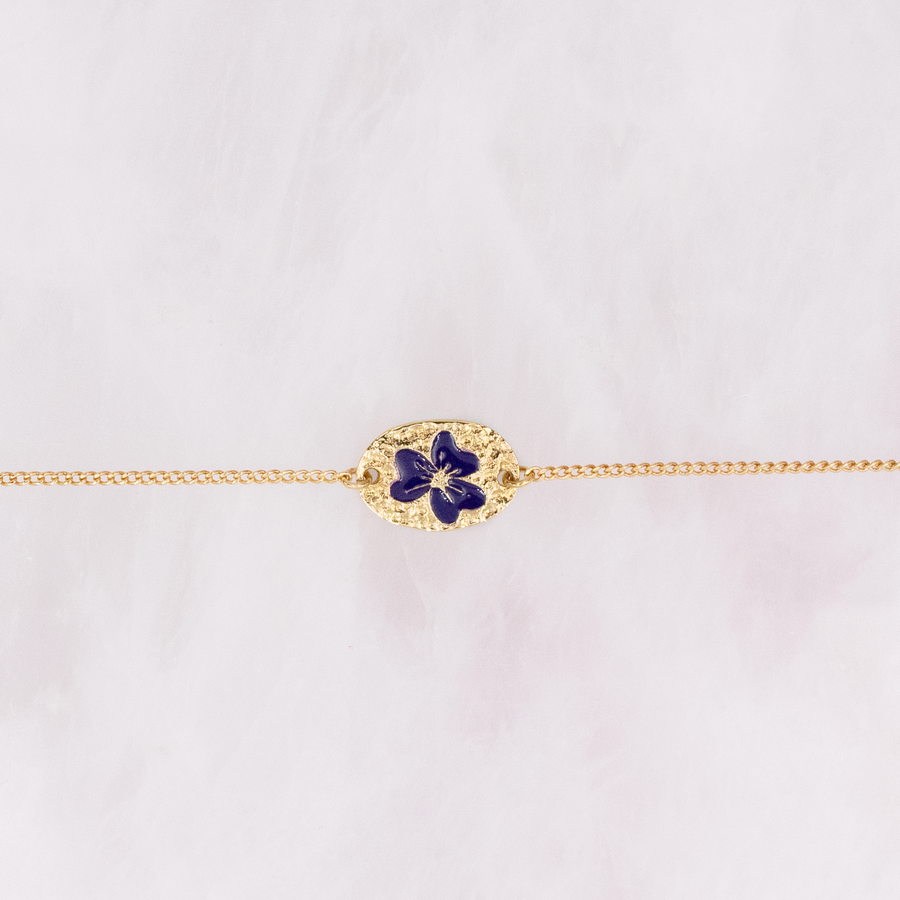 Bracelet Pensées Violet