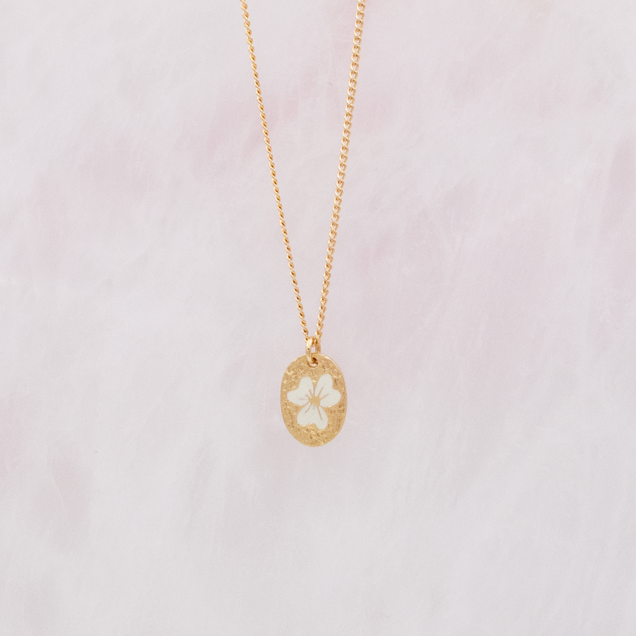 Collier Pensées Ivoire