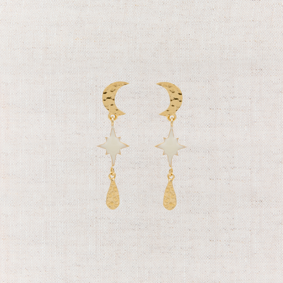 Boucles d'oreilles pendantes Belle Étoile