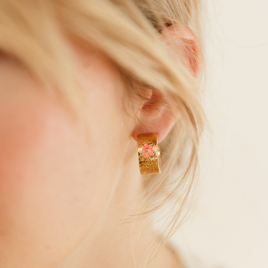 Boucles d'oreilles Les Précieuses - Corail