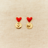 Boucles d'oreilles - Valentine Rouge