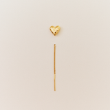Angled Heart Earring