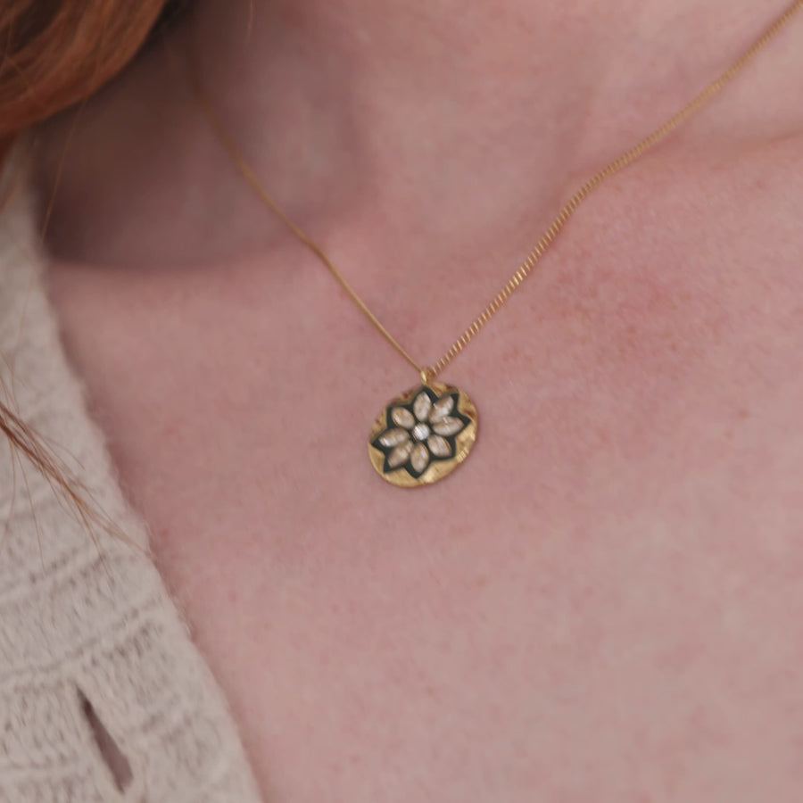 Collier Flocon Vert