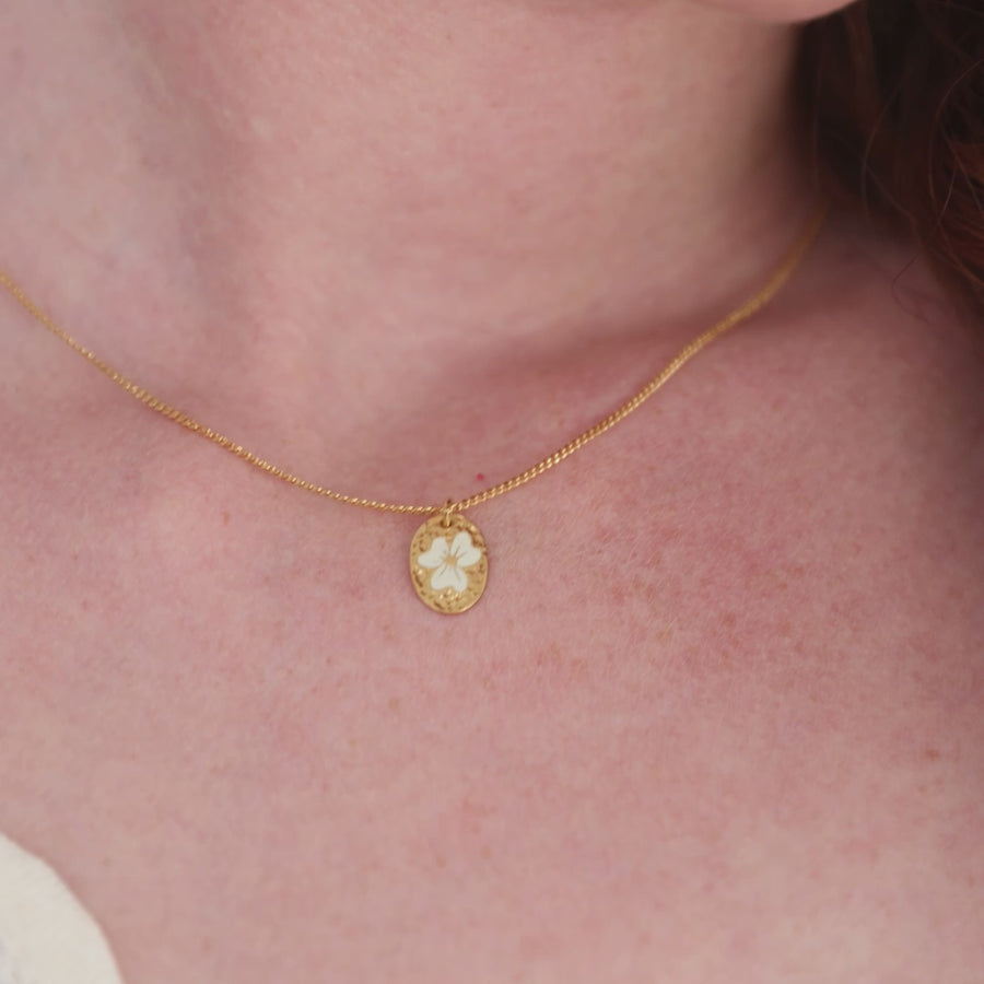Collier Pensées Ivoire