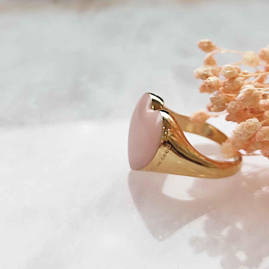 Bague Coeur - Nude  ♥