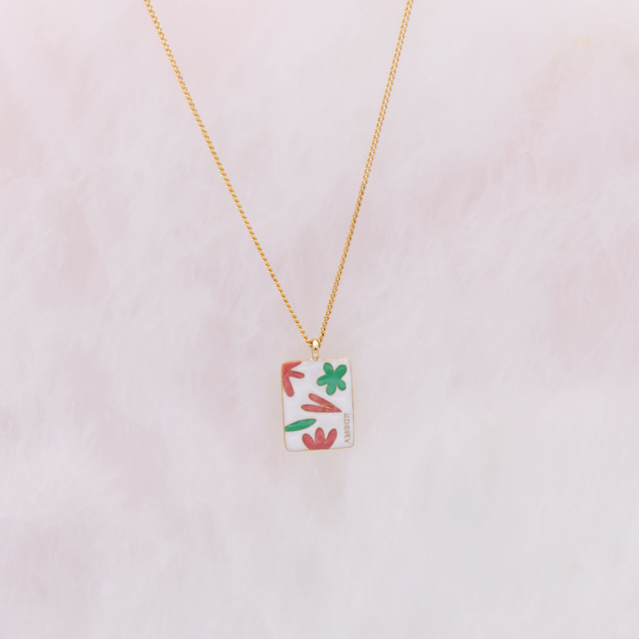 Collier médaillon Bloom - Amour