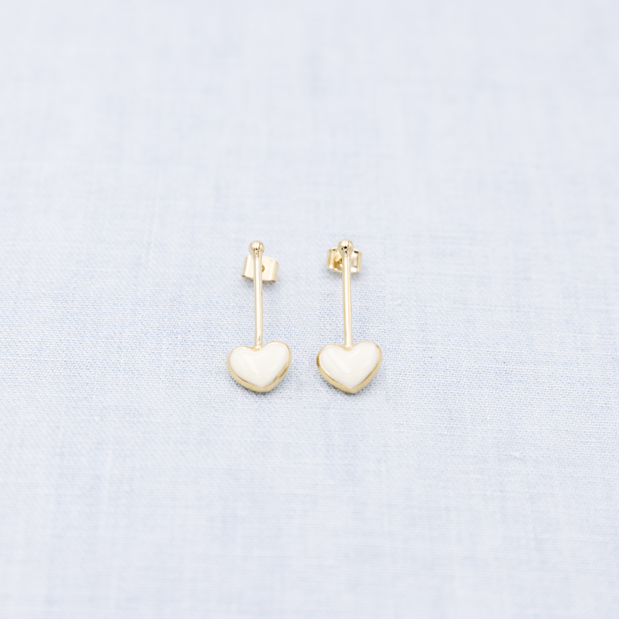 Boucles d'oreilles Boum Boum Balançoire - Ivoire