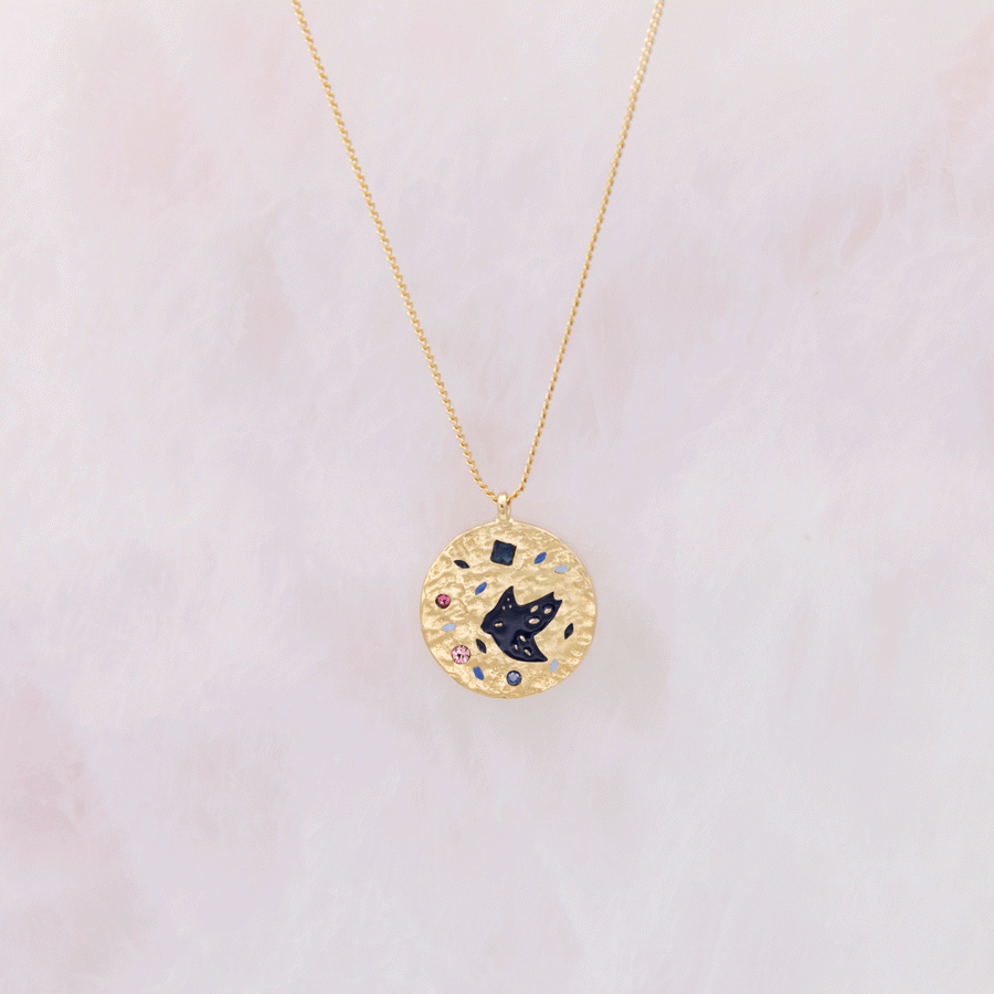 Collier médaillon Colombine