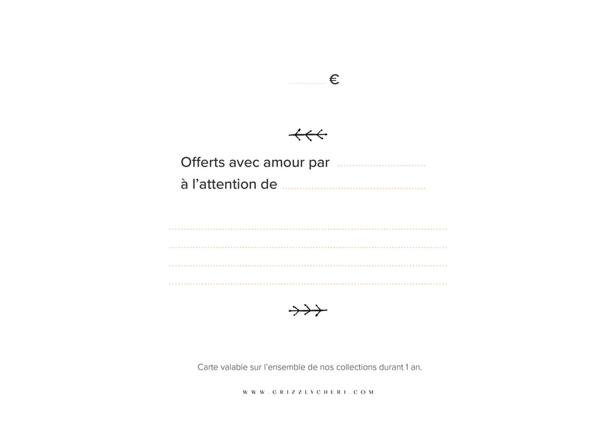 Carte cadeau
