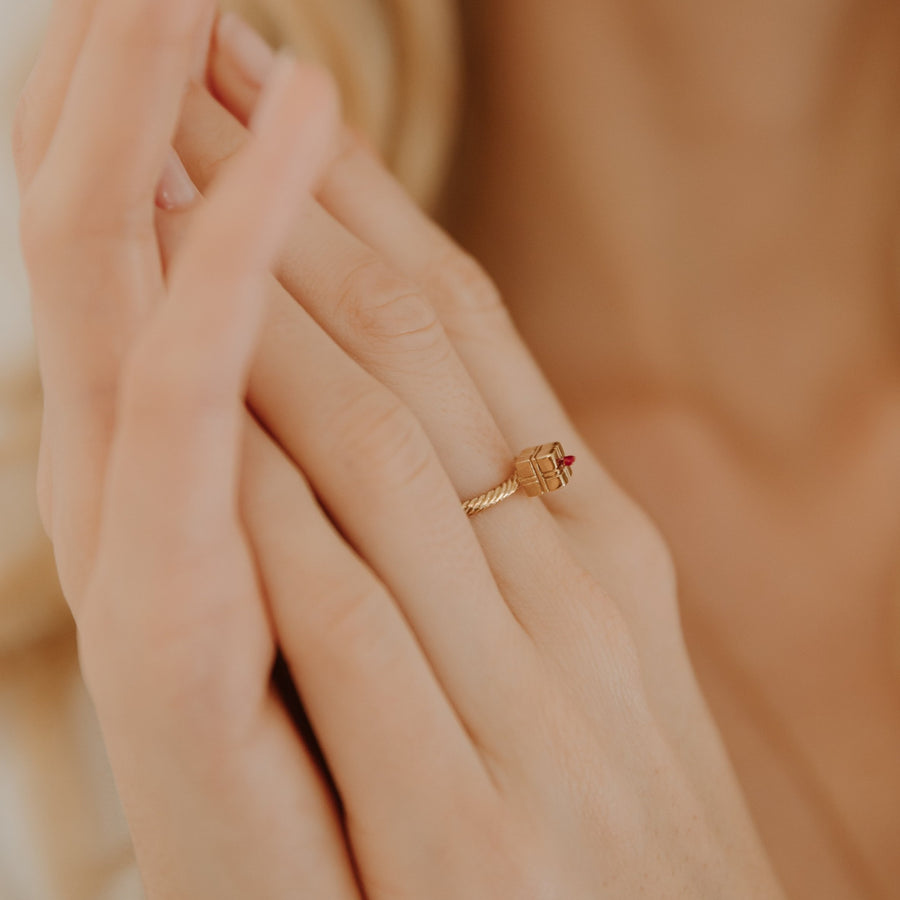 Bague Joli Cadeau Rouge