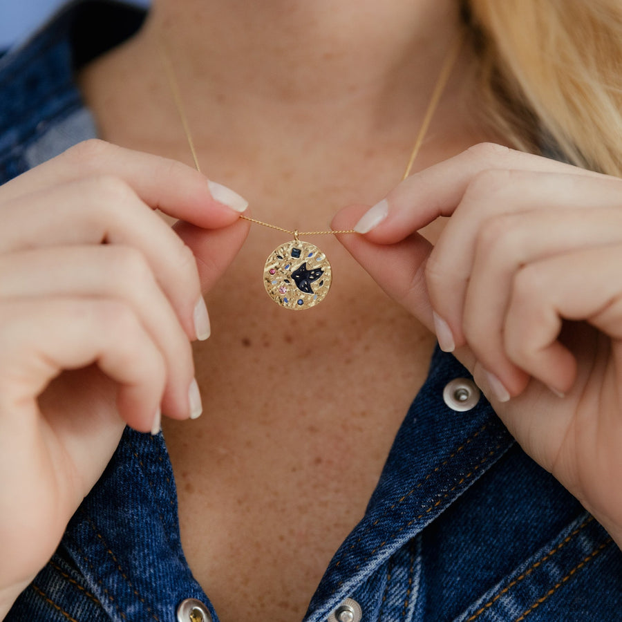 Collier médaillon Colombine