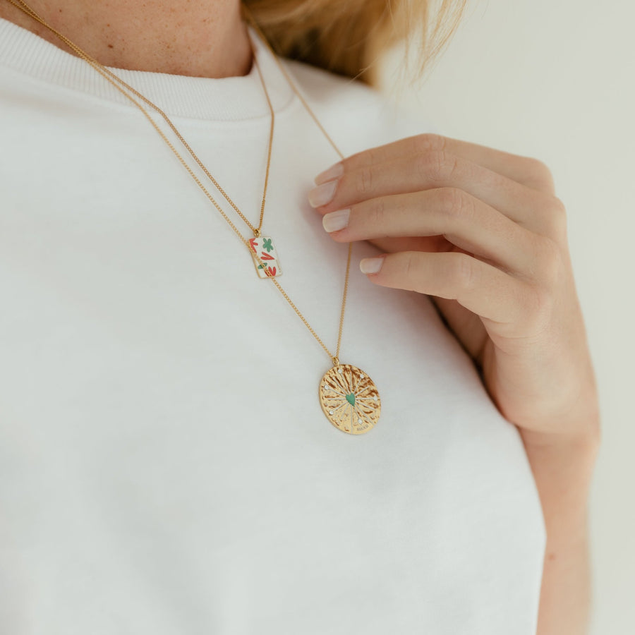 Collier médaillon Bloom XXL - Amour