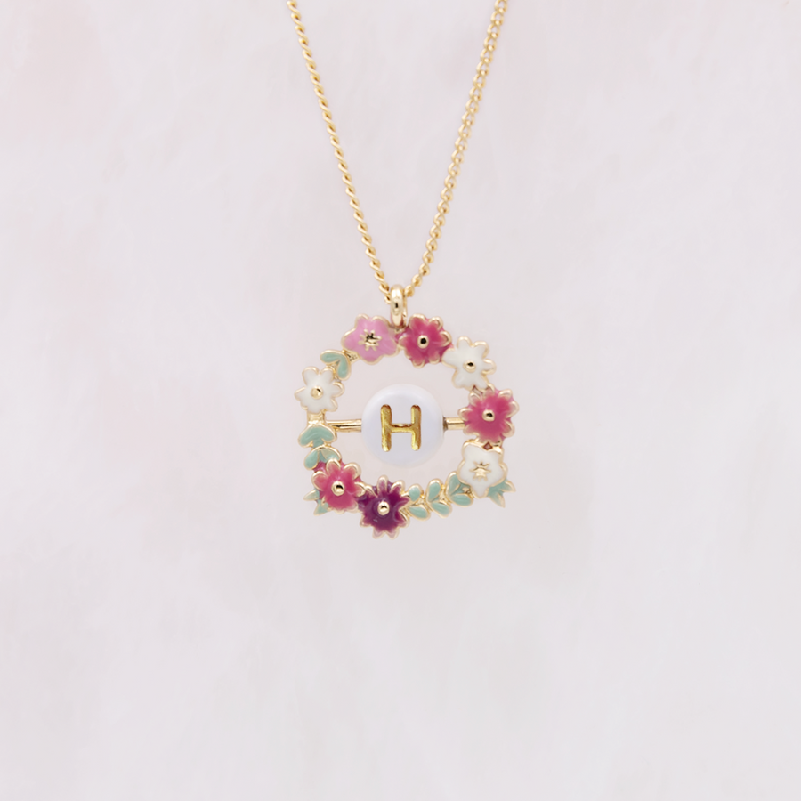 Collier Iris Lettre H