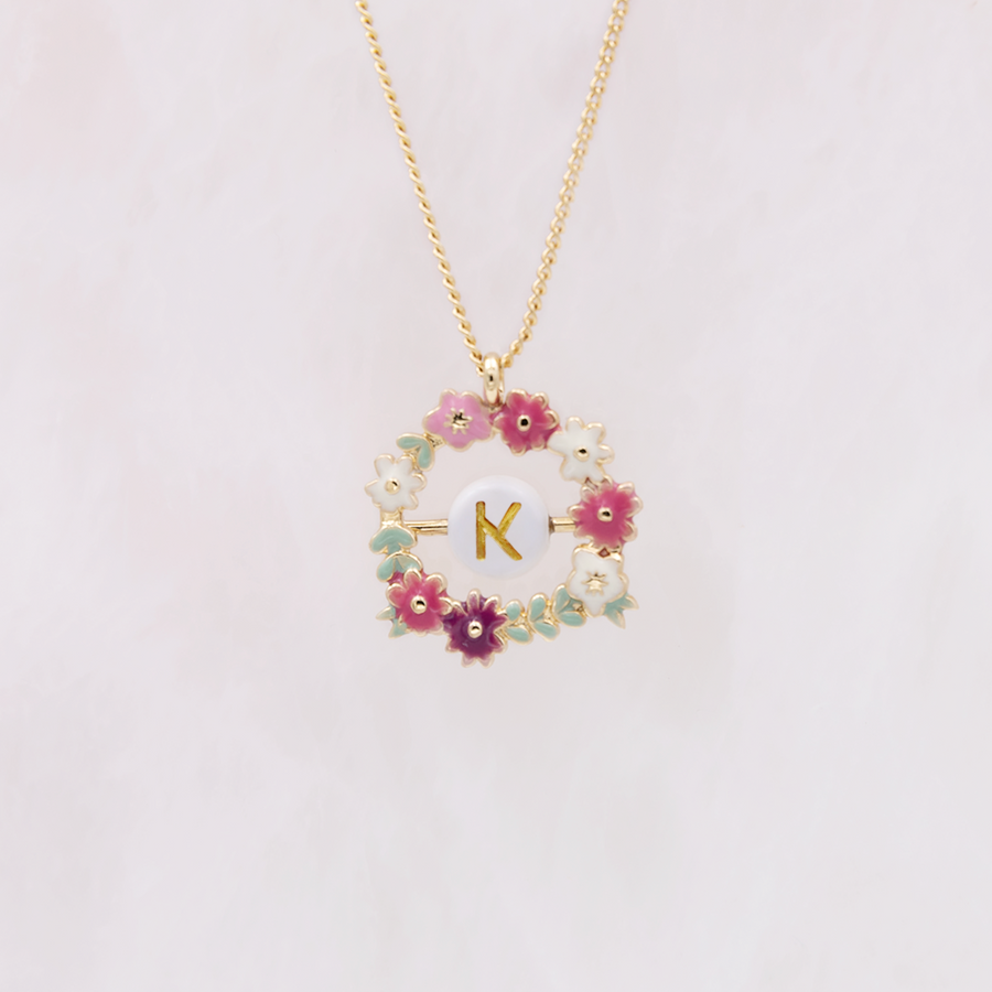 Collier Iris Lettre K