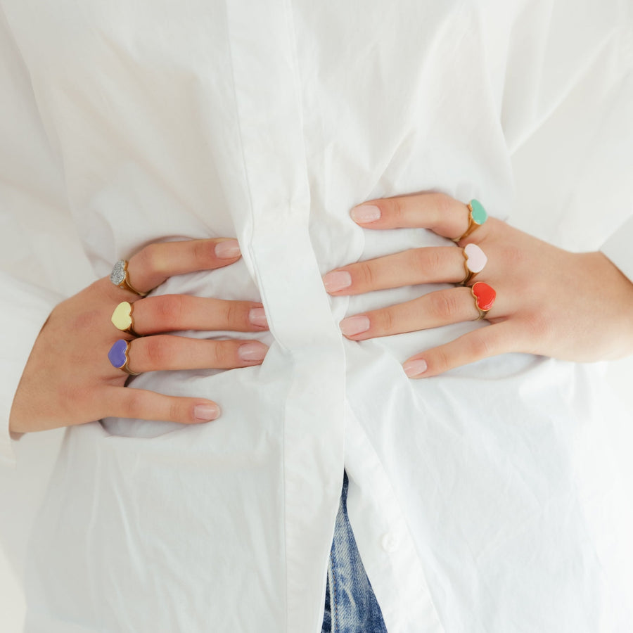 Bague Coeur Rose  ♥