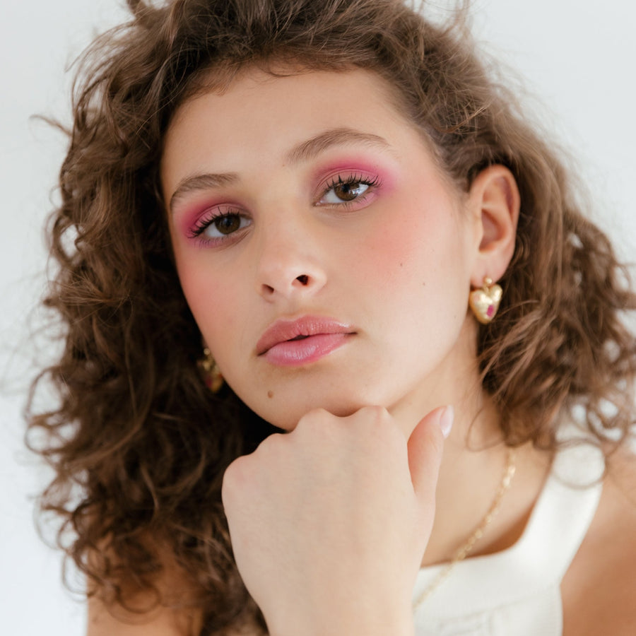Boucles d'oreilles Mon Béguin - Fuchsia