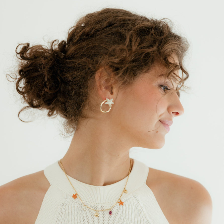 Boucles d'oreilles Trésors de Plage Ivoires