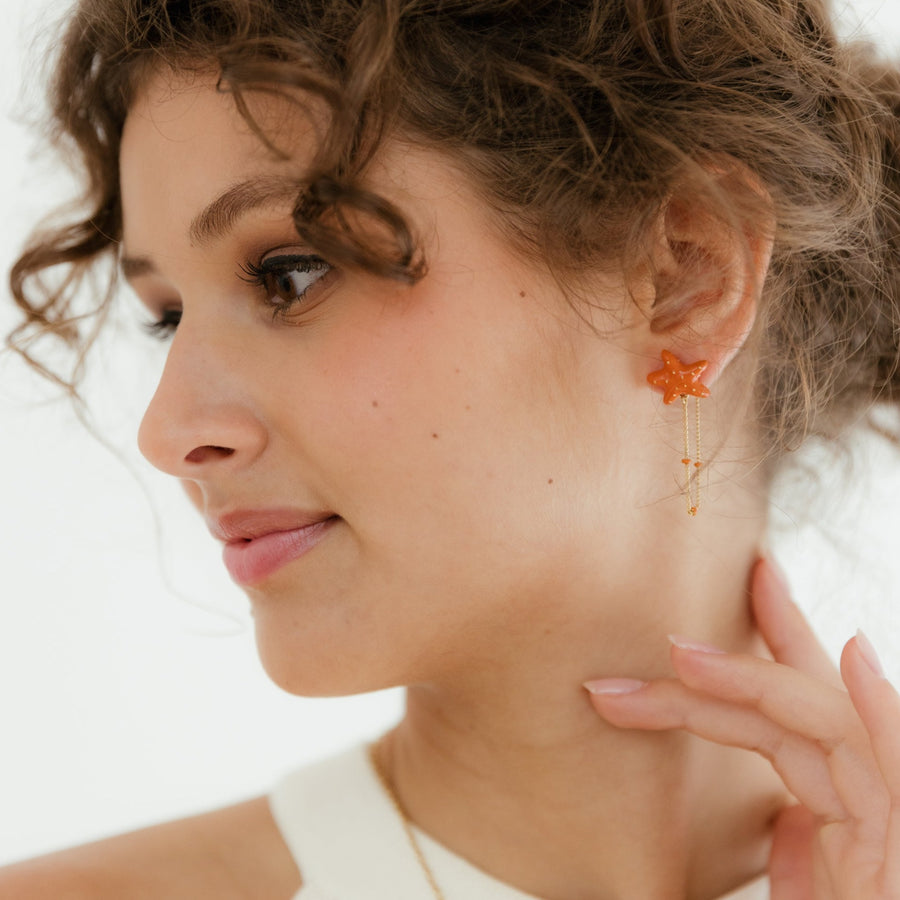 Boucles d'oreilles à chaine Trésors de Plage