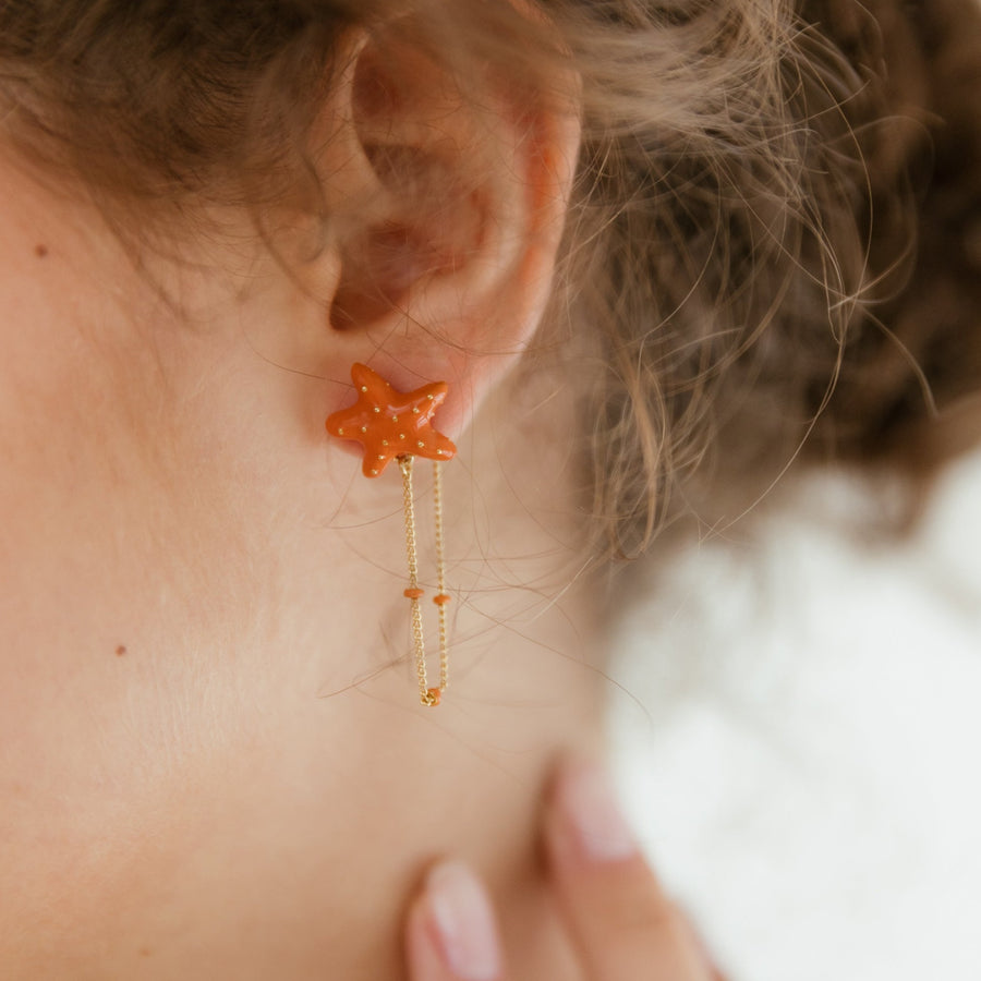 Boucles d'oreilles à chaine Trésors de Plage