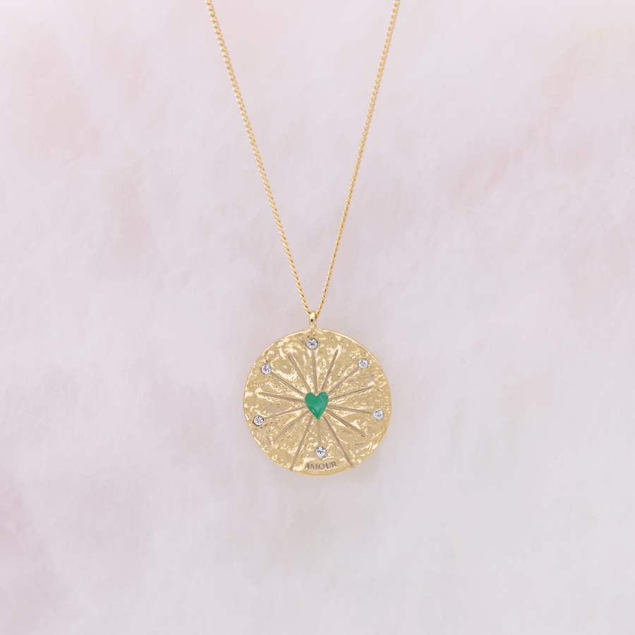 Collier médaillon Bloom XXL - Amour