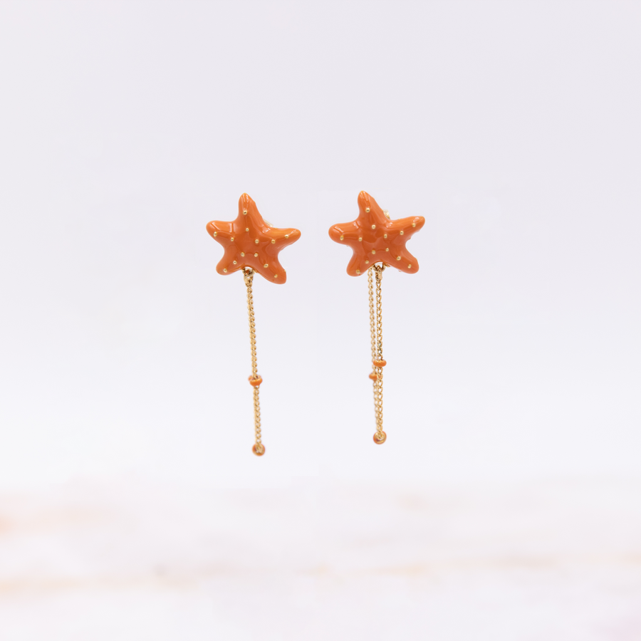Boucles d'oreilles à chaine Trésors de Plage