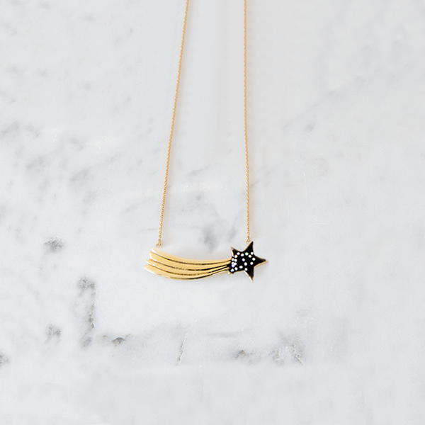 Collier étoile filante Cosmique